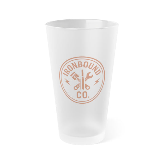 Ironbound Co. Frosted Pint Glass