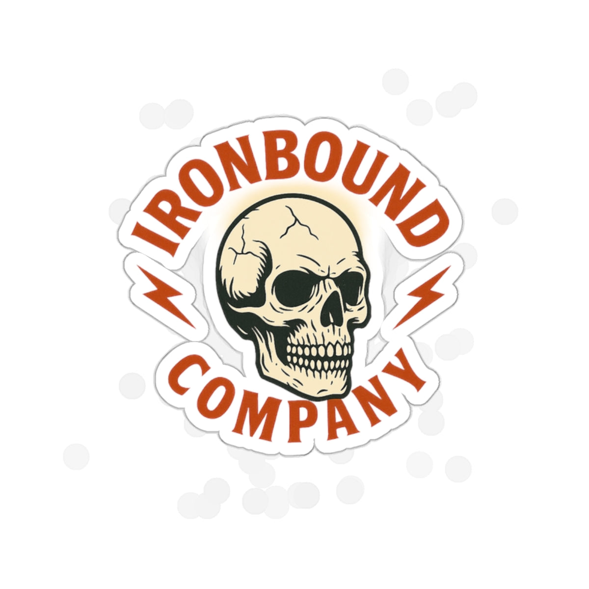 Ironbound Co. Skull Sticker – Die-Cut Edition