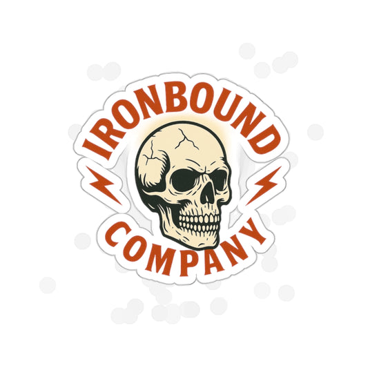 Ironbound Co. Skull Sticker – Die-Cut Edition