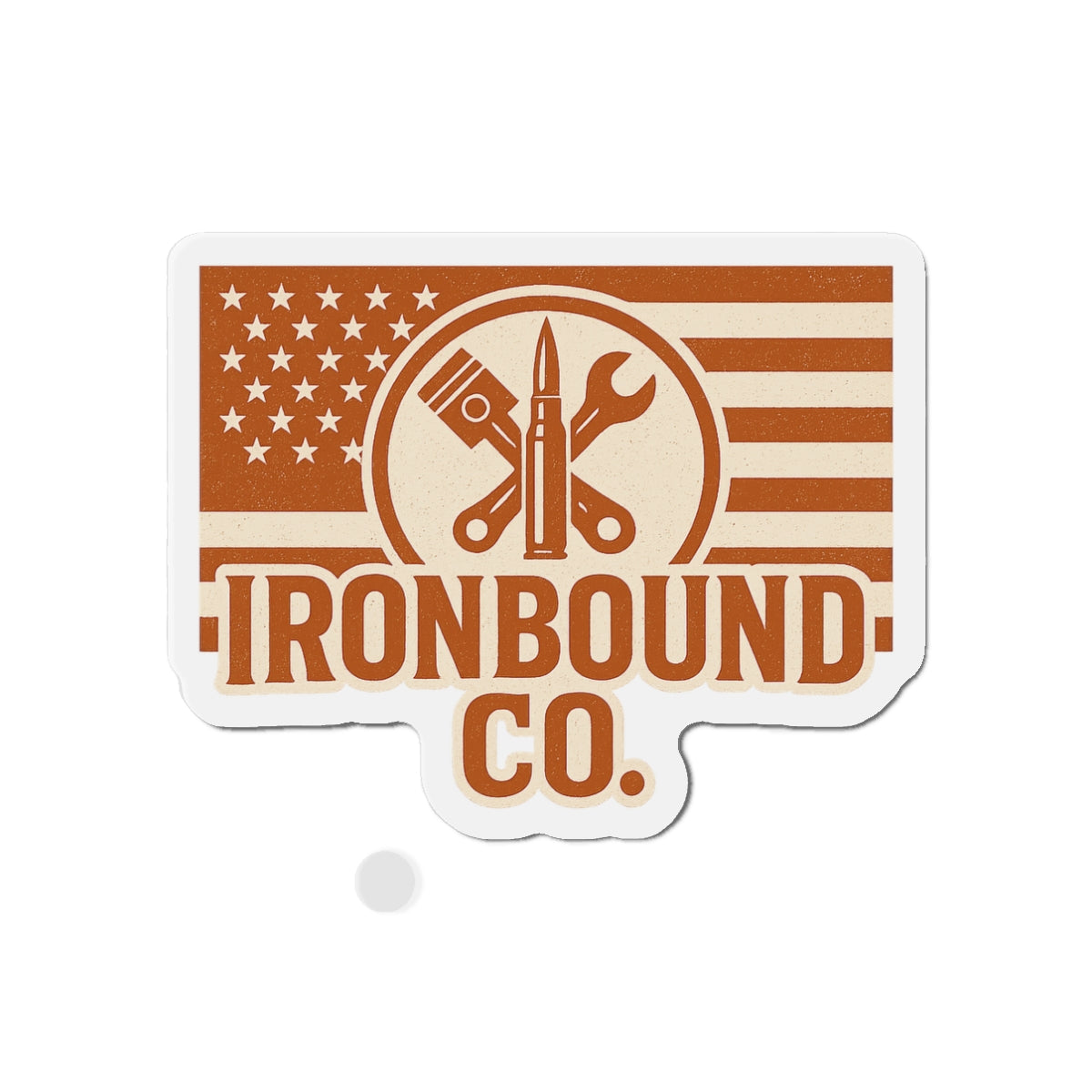 Ironbound Co. American Flag Magnet – Die-Cut