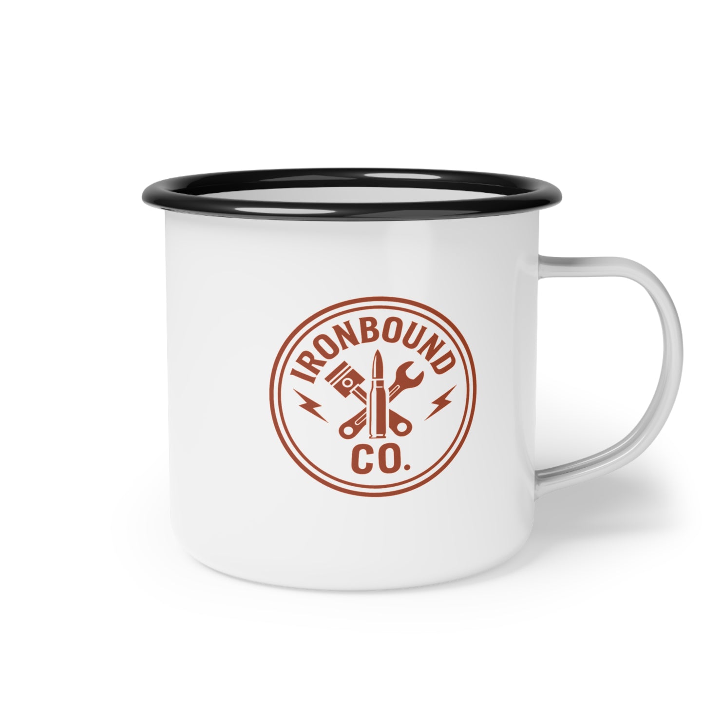 Ironbound Co. Camp Mug – White Enamel