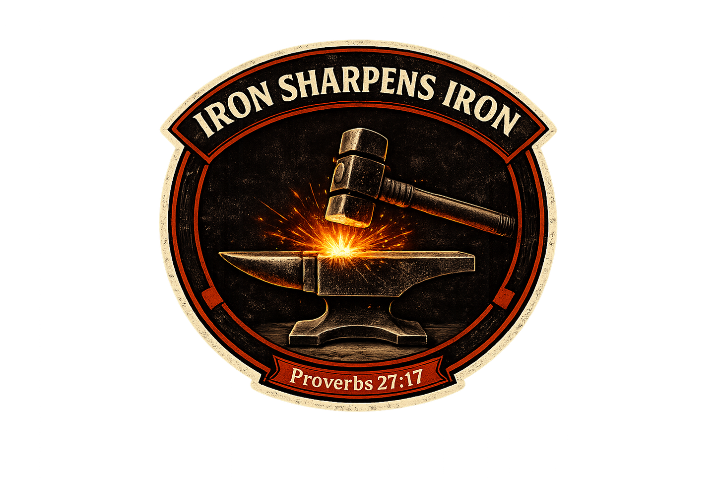 Iron Sharpens Iron 2.5" Die-Cut Sticker